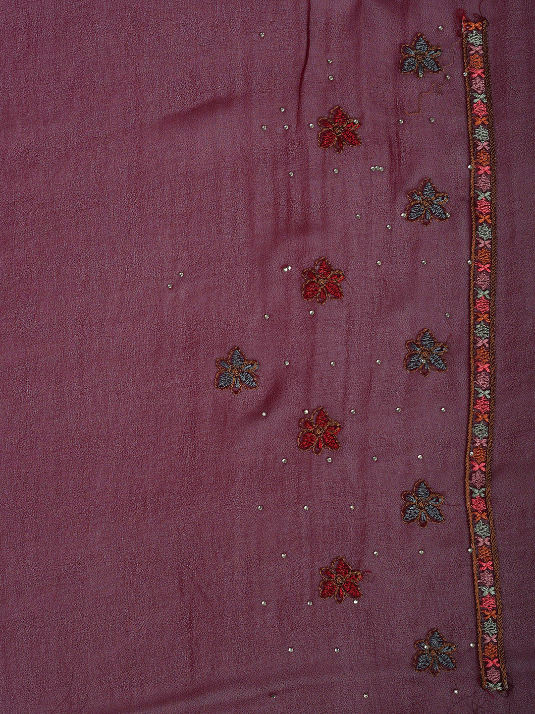 Embroidered Georgette Saree