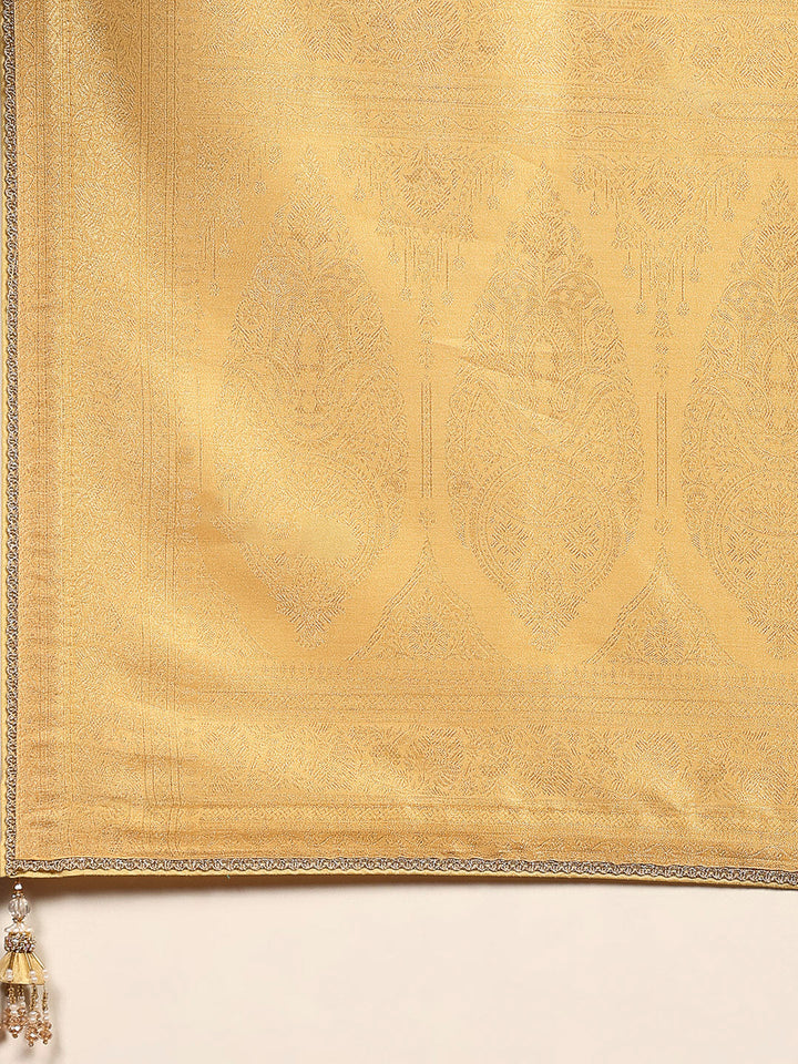 Embroidered Dola Silk Saree
