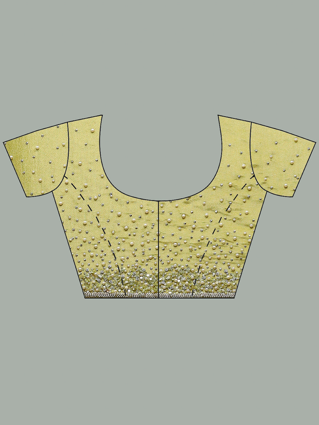 Stone Embroidered Tissue Saree