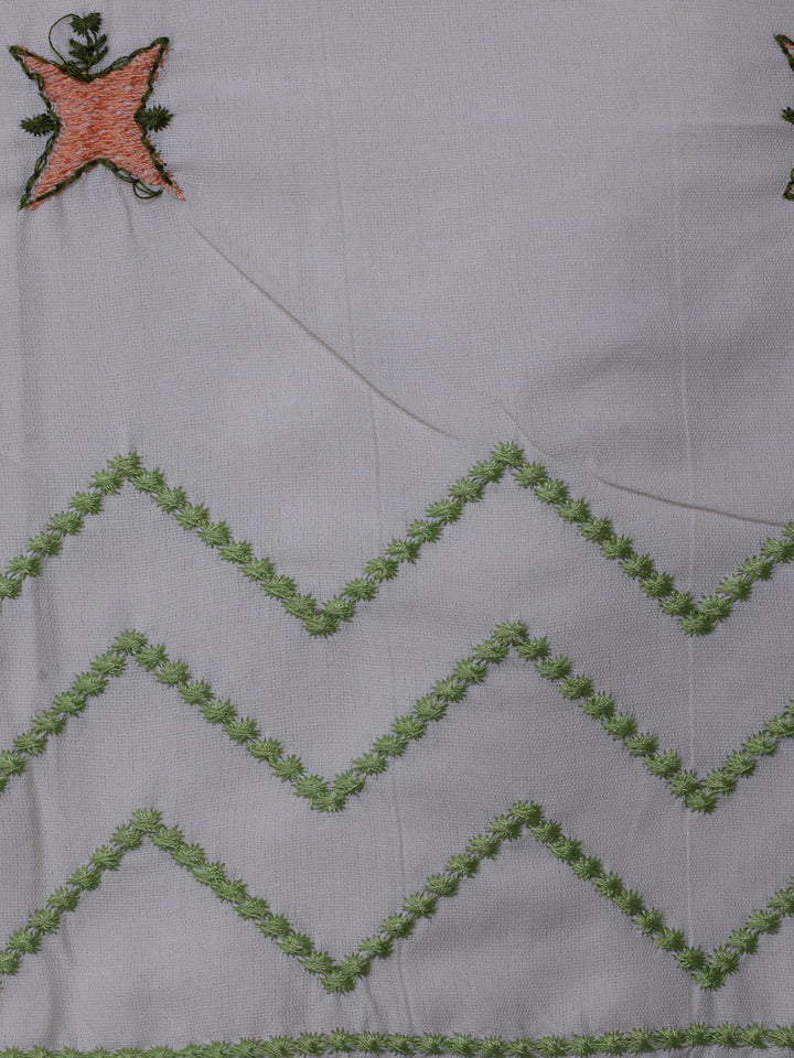 Printed Cotton Blend Unstitched Suit With Dupatta