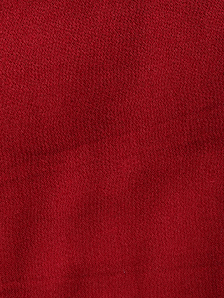 Embroidered Cotton Blend Unstitched Suit With Pant &amp; Dupatta