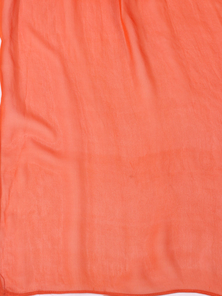 Embroidered Georgette Kurta With Pant &amp; Dupatta