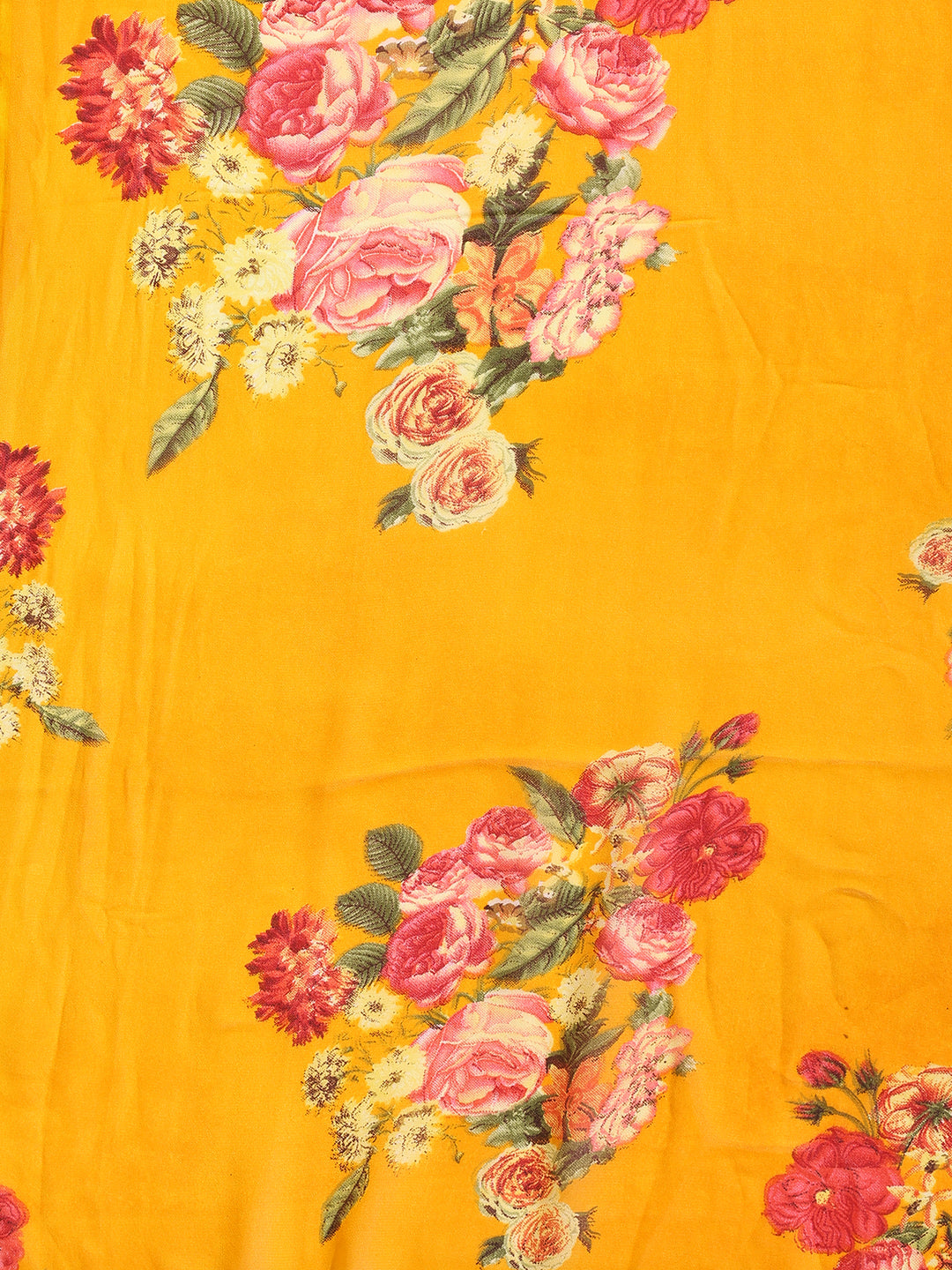Floral Printed Georgette Saree