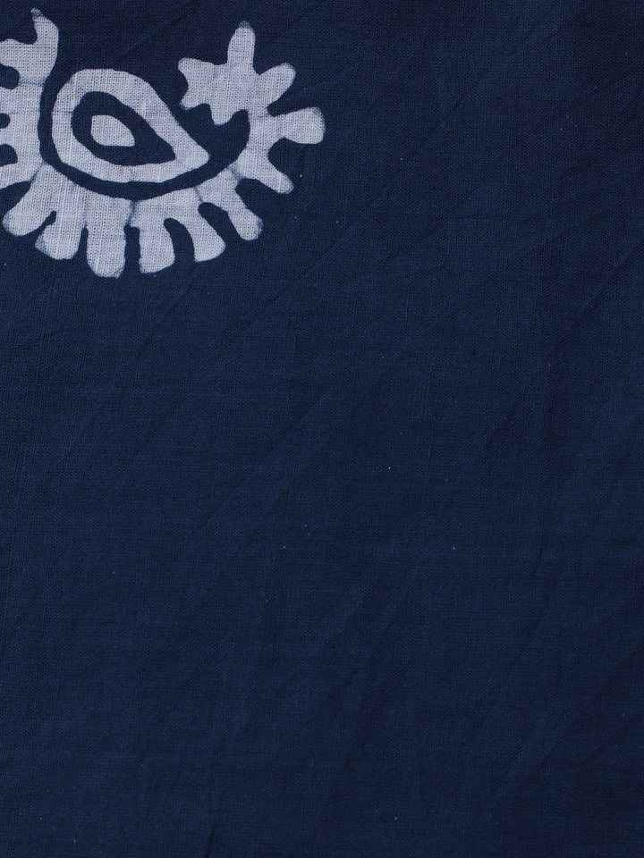 Printed Cotton Blend Unstitched Kurta With Pant &amp; Dupatta