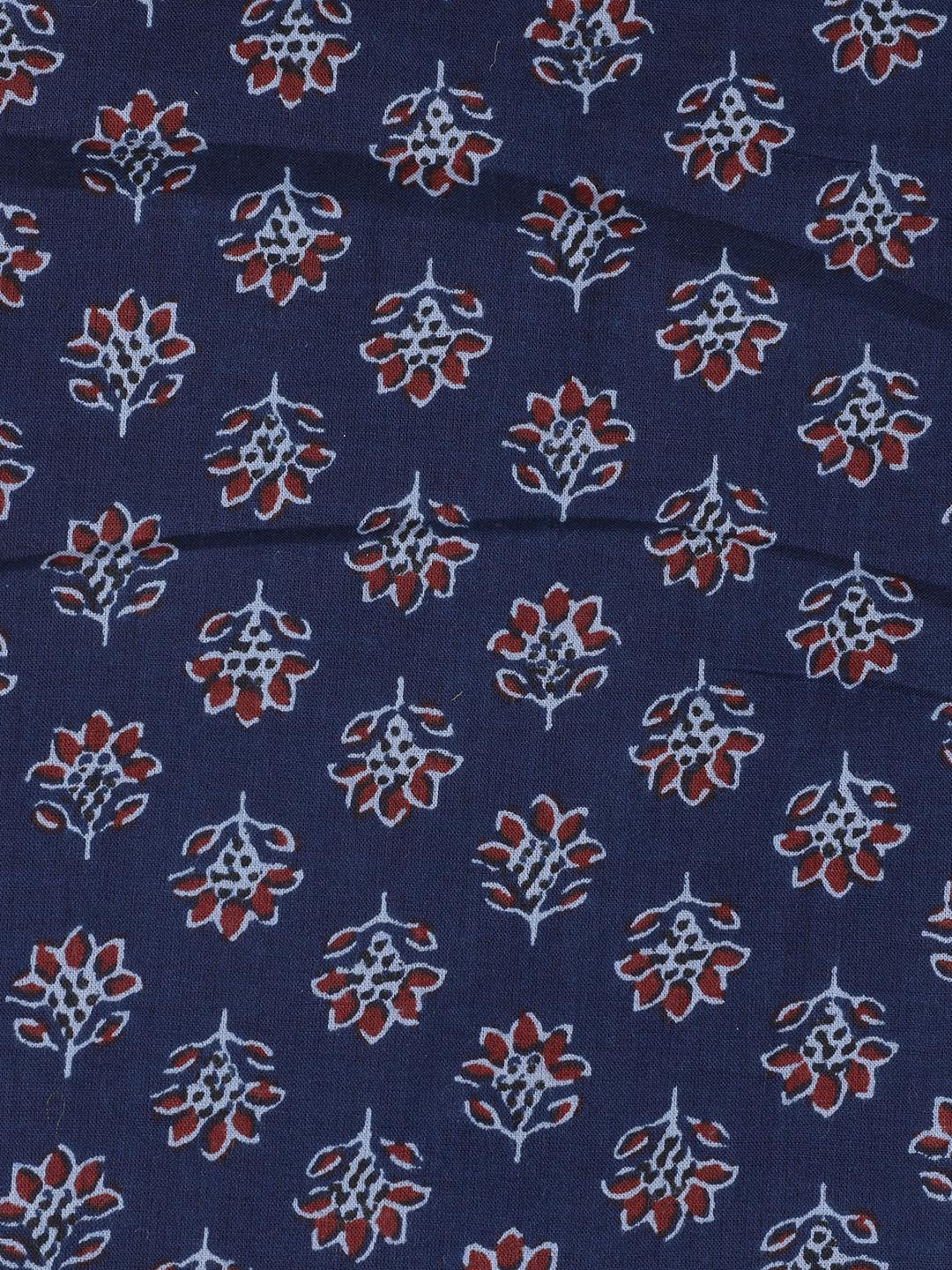 Printed Cotton Blend Unstitched Suit Piece With Dupatta