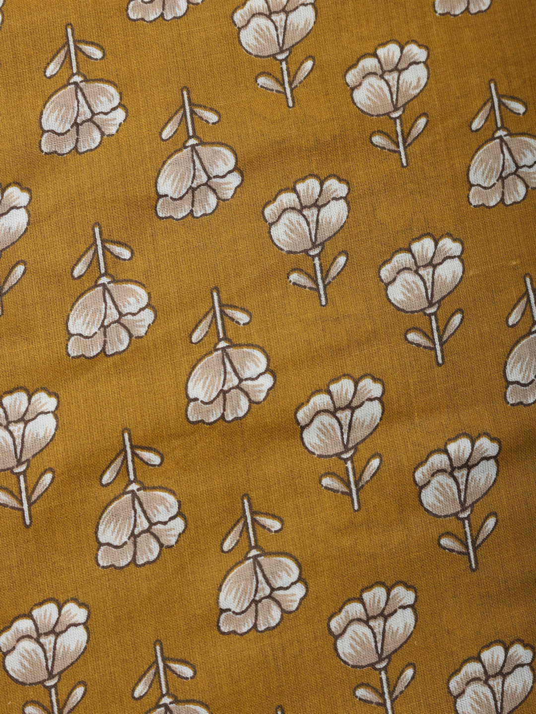 Printed Cotton Blend Unstitched Suit With Pant &amp; Dupatta