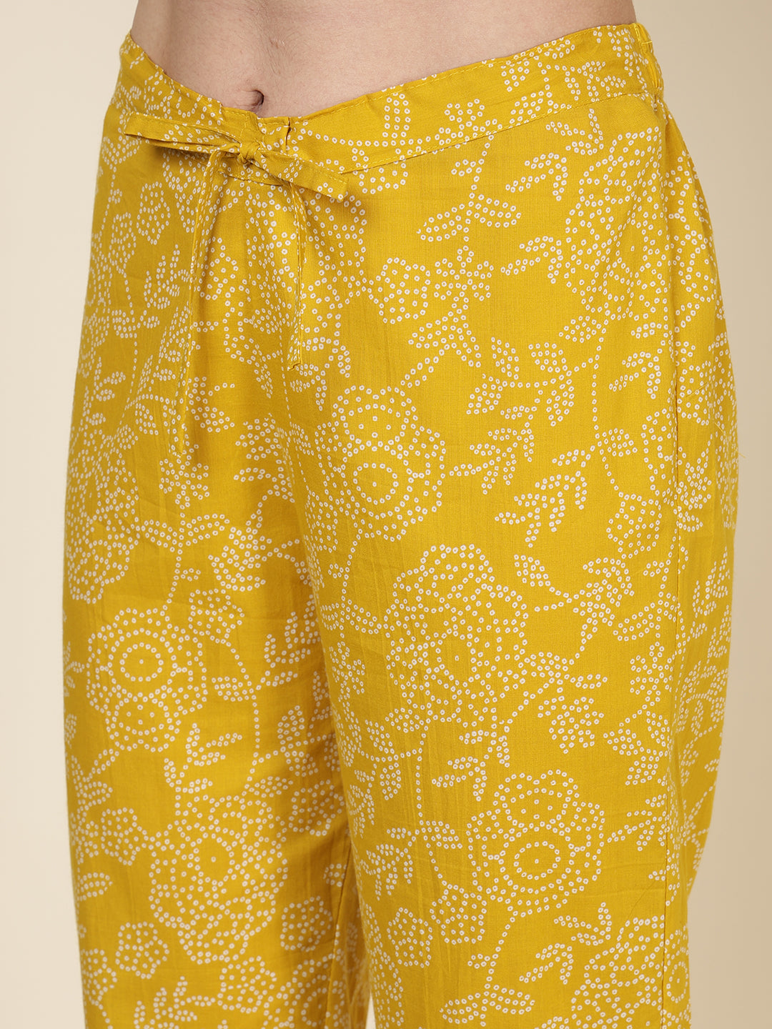 Embroidered Cotton Blend Kurta With Pants & Dupatta