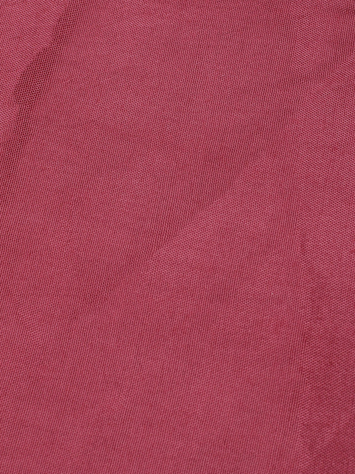 Patch Neck Art Silk Unstitched Suit With Dupatta