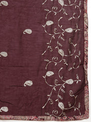 Paisley Printed Cotton Unstitched Suit Piece With Dupatta