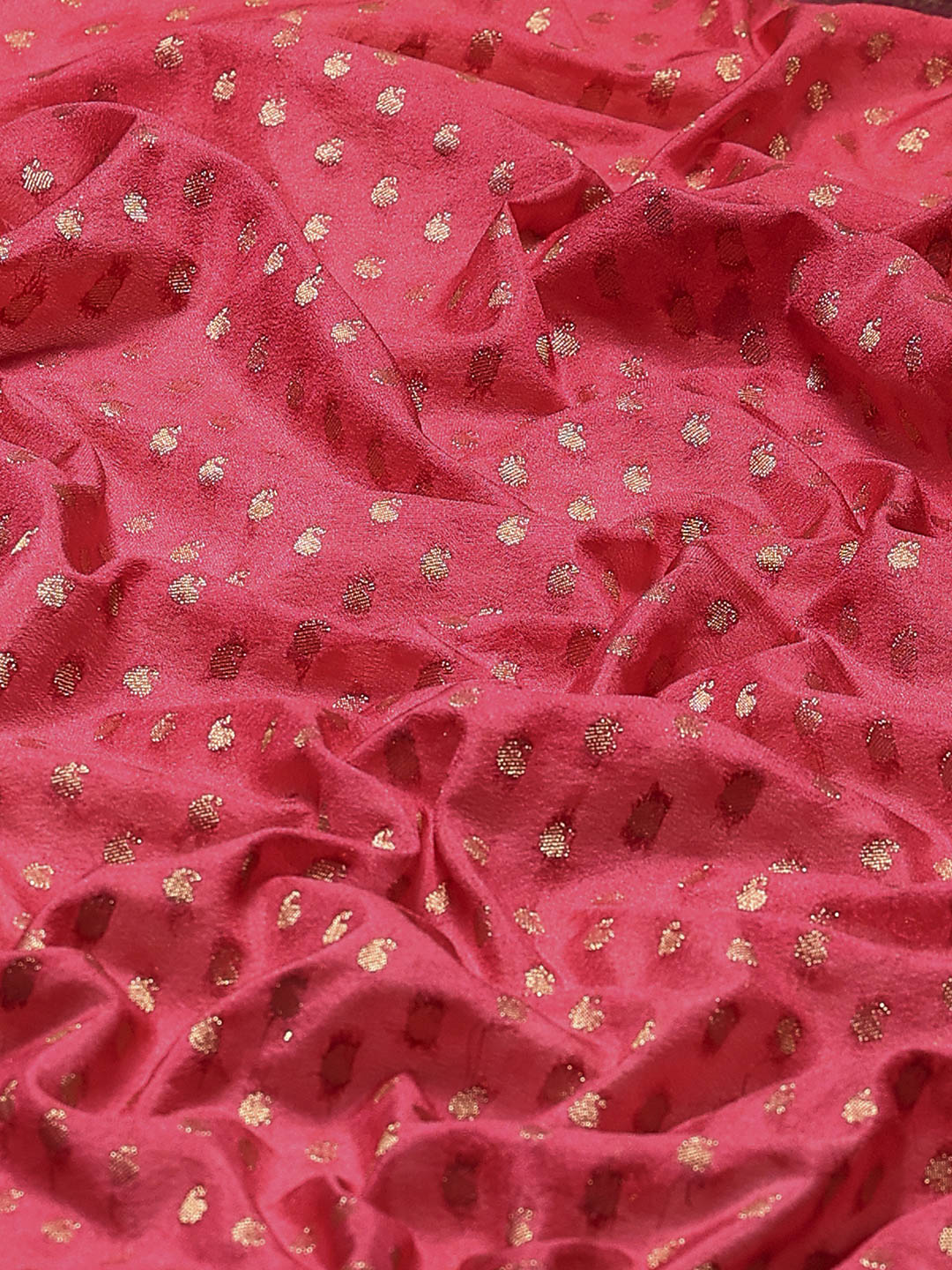 Plain Crepe Saree