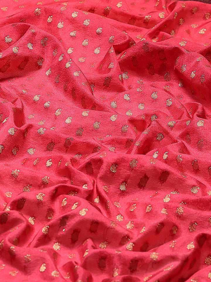 Plain Crepe Saree