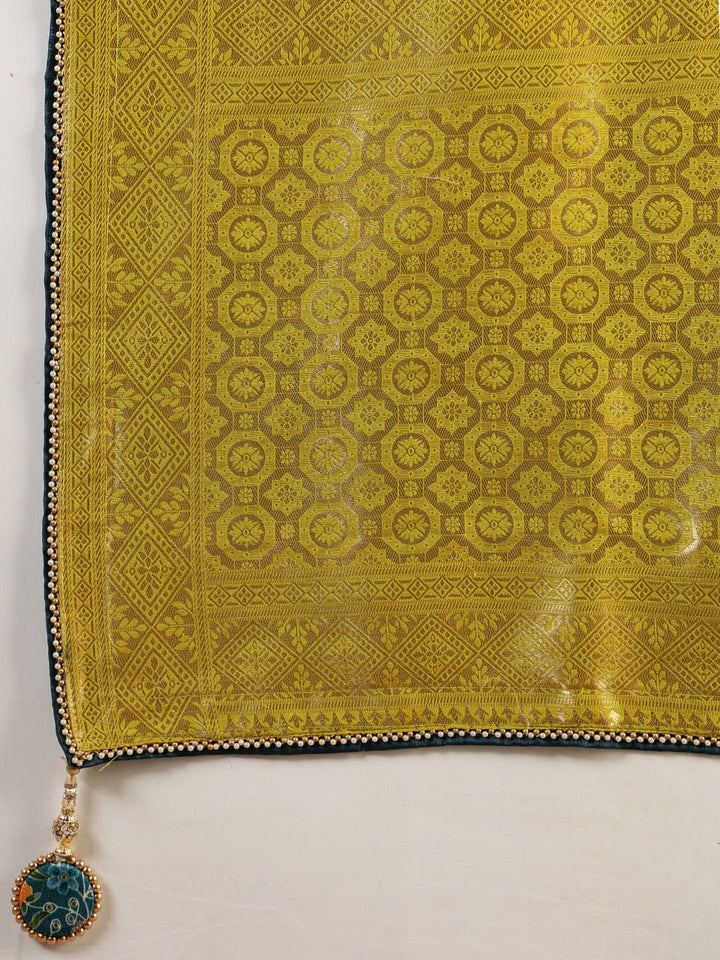 Embroidered Dola Silk Saree