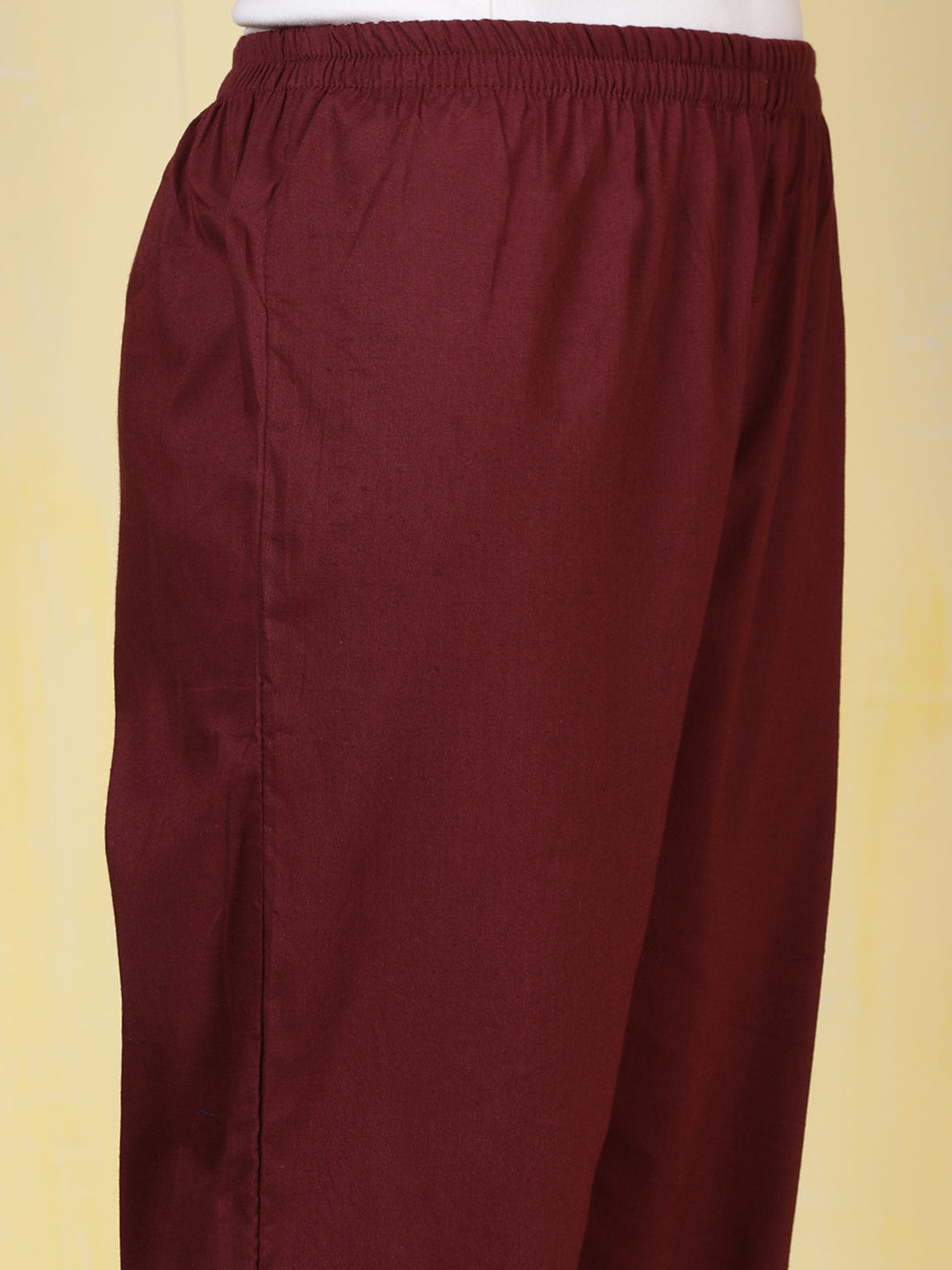 Printed Cotton Blend Kurta With Pants