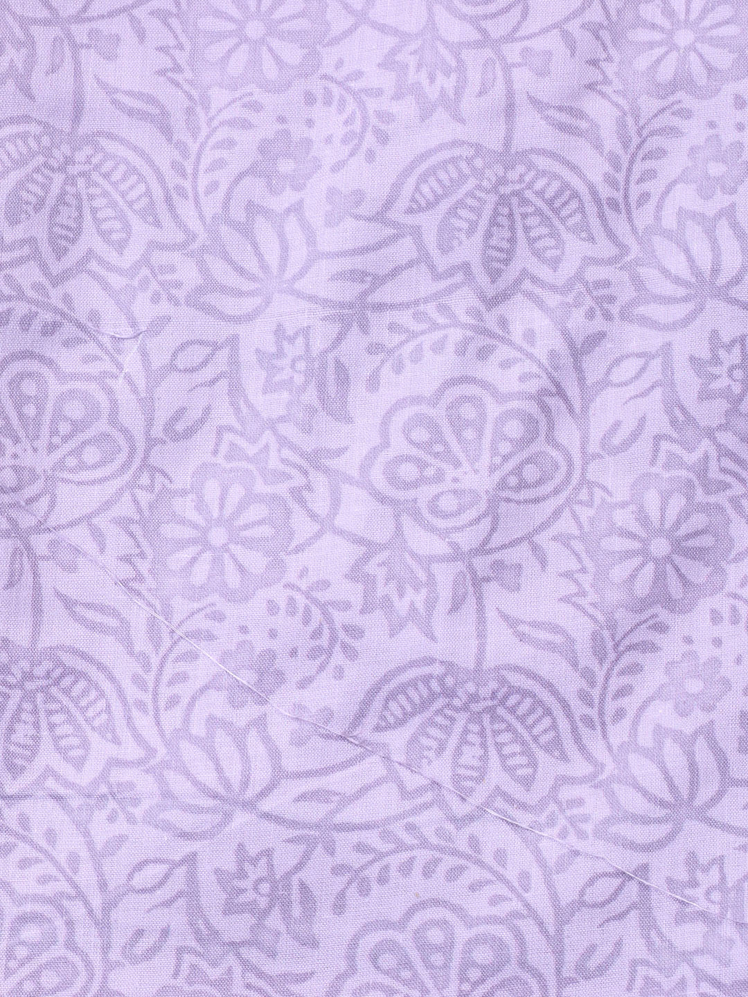 Printed Cotton Blend Unstitched Suit With Pant &amp; Dupatta
