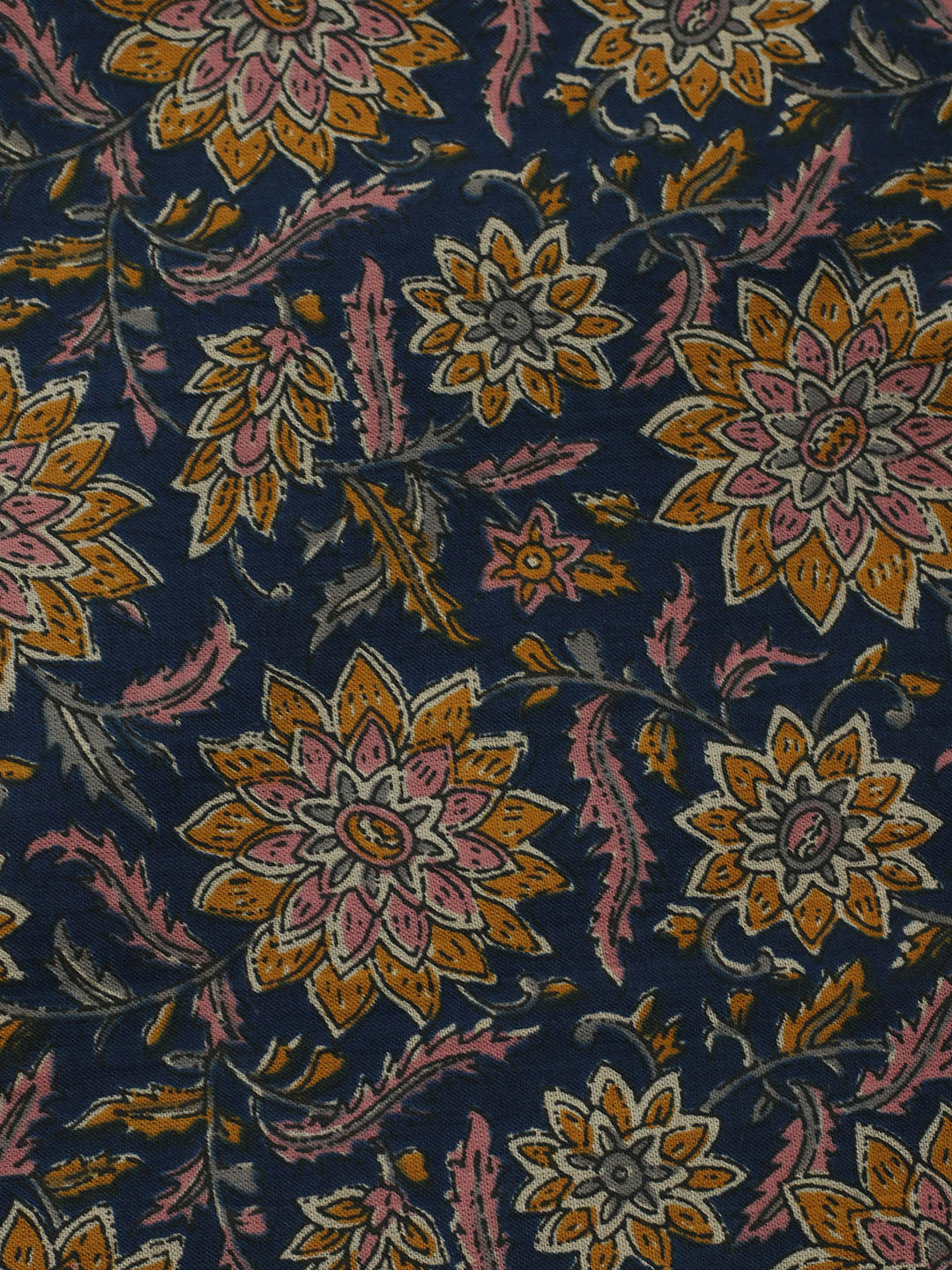 Embroidered Cotton Blend Unstitched Suit With Pant Dupatta