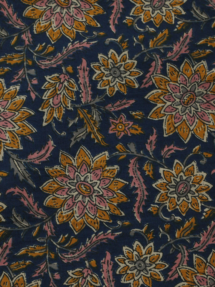 Embroidered Cotton Blend Unstitched Suit With Pant Dupatta