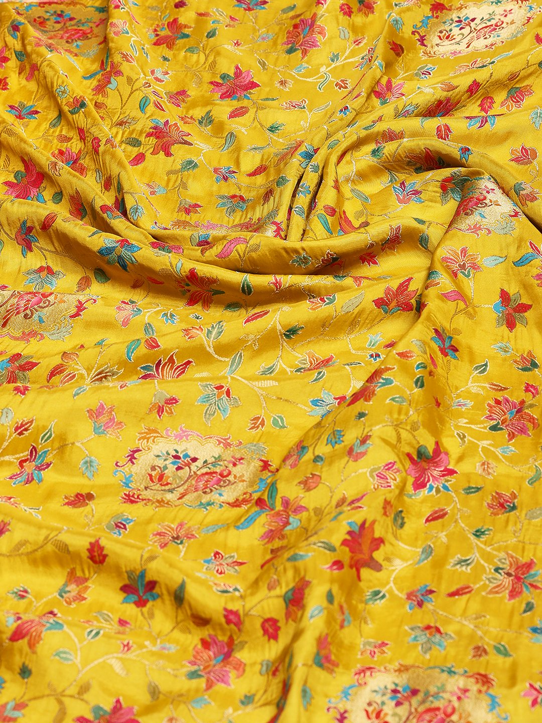 Woven Design Satin Saree