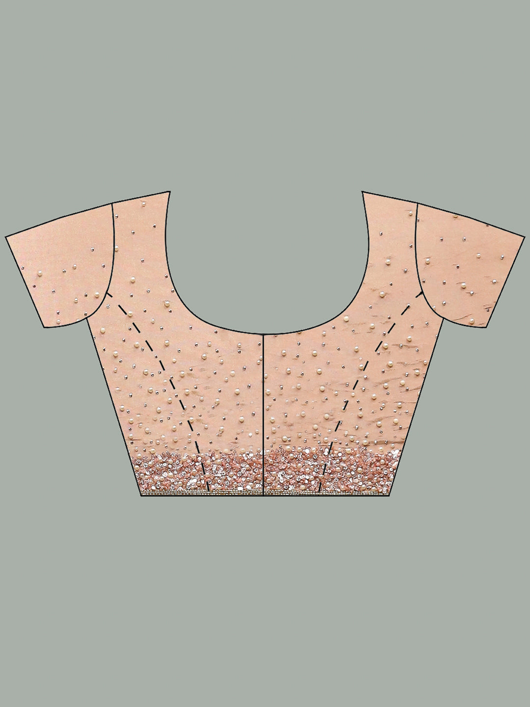 Stone Embroidered Tissue Saree