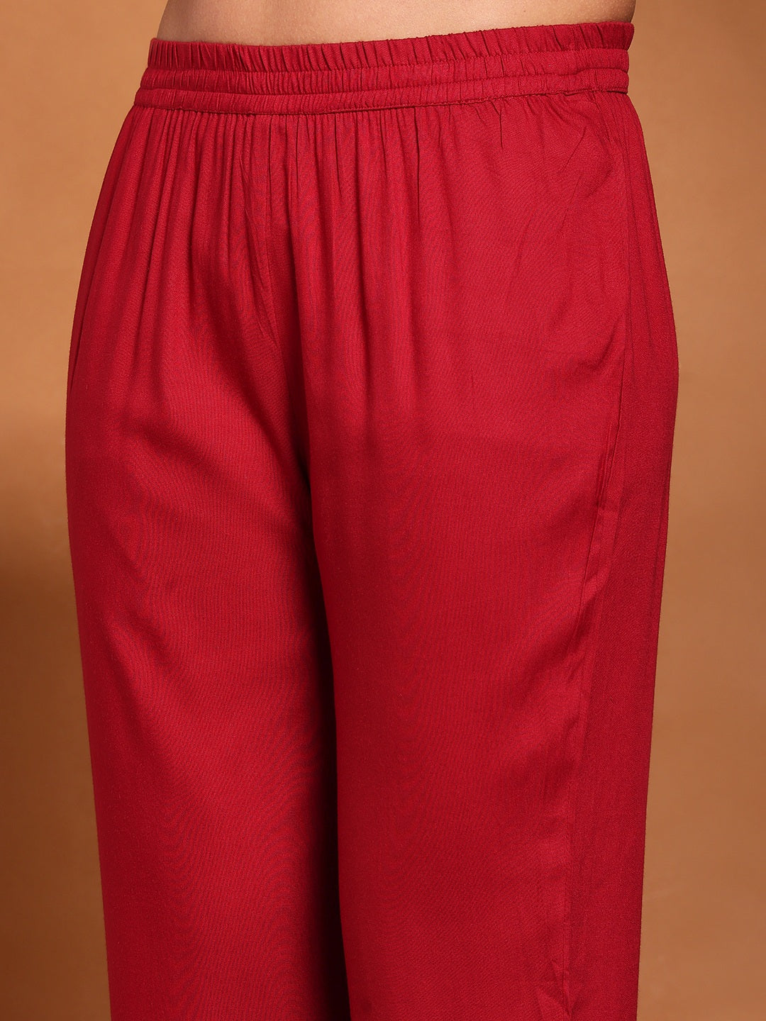 Printed Cotton Blend Kurta With Pant &amp; Dupatta