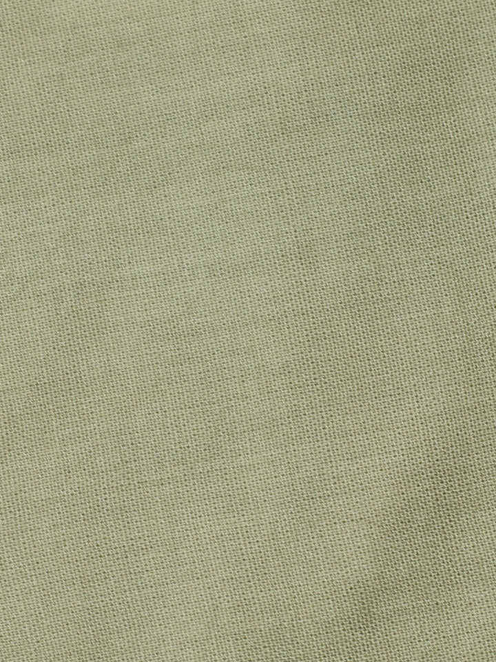 Printed Linen Blend Unstitched Suit With Pant &amp; Dupatta