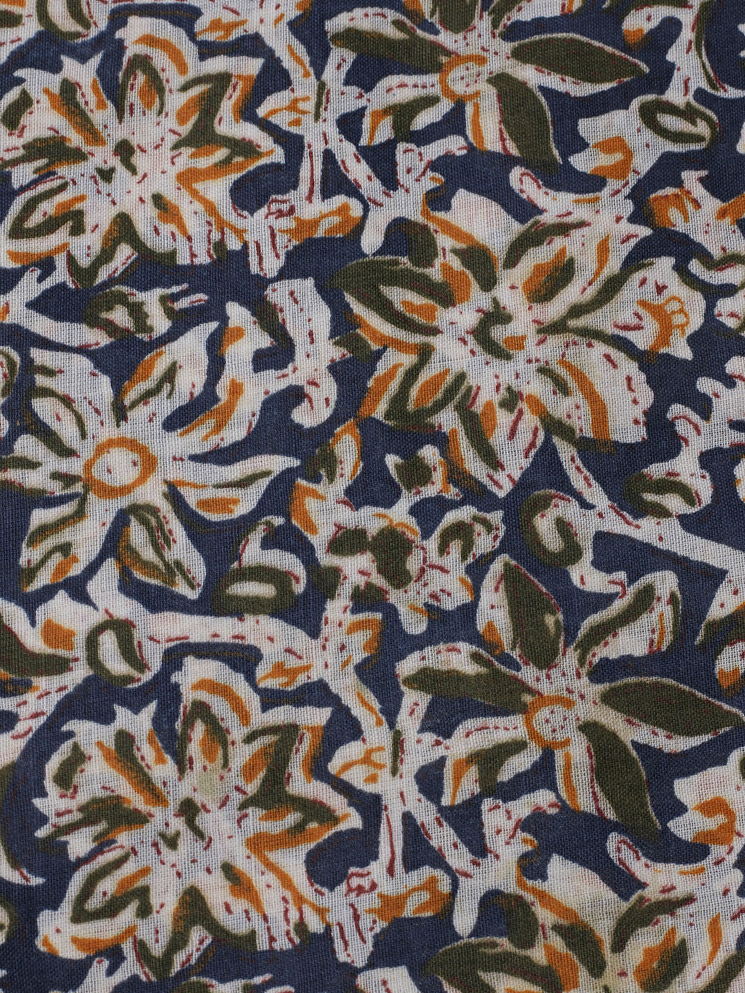 Printed Cotton Blend Unstitched Suit With Dupatta