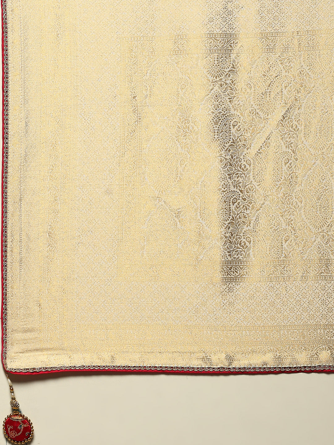 Embroidered Dola Silk Saree