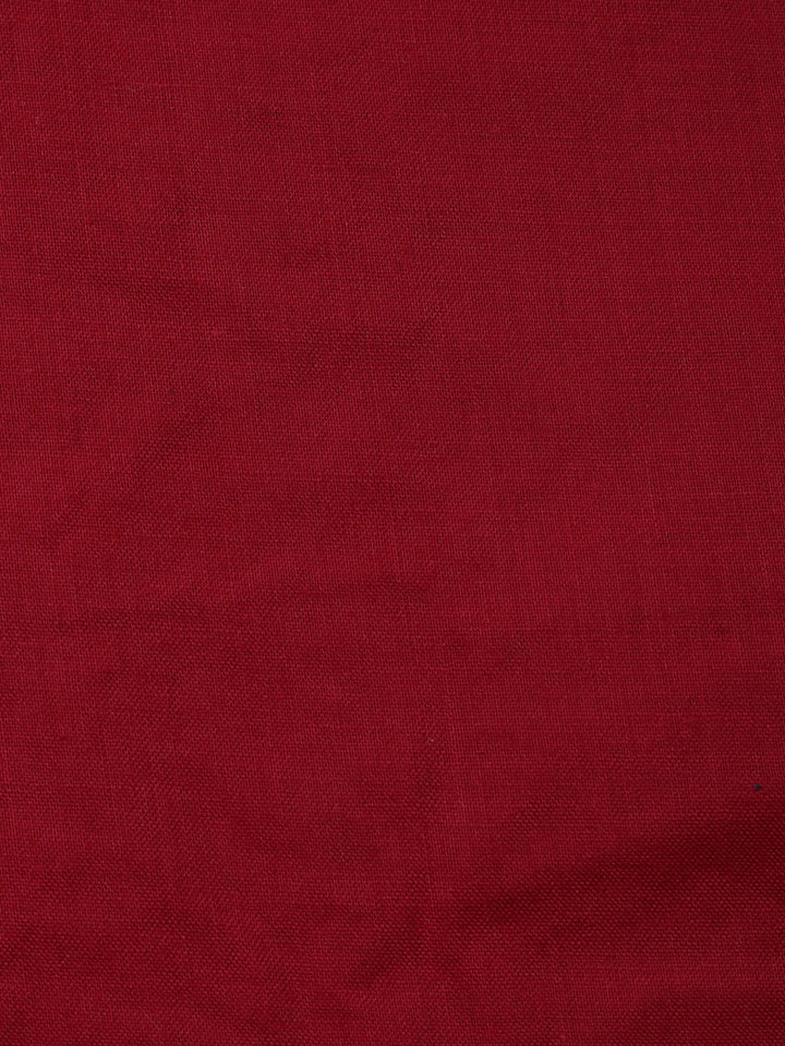 Embroidered Cotton Blend Unstitched Suit With Pant &amp; Dupatta