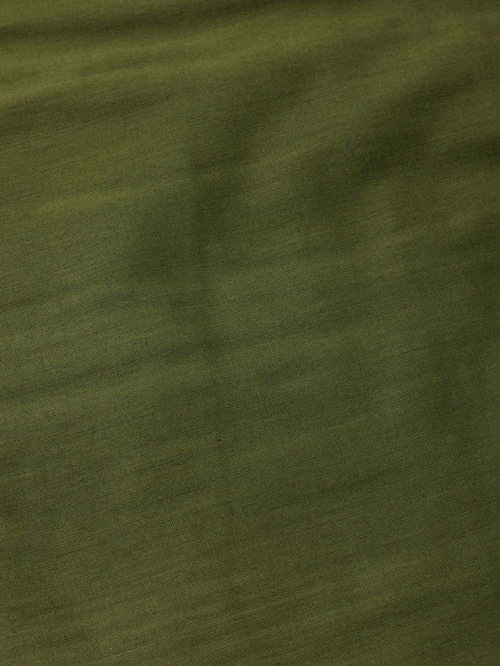 Embroidered Cotton Blend Unstitched Kurta With Pant &amp; Dupatta