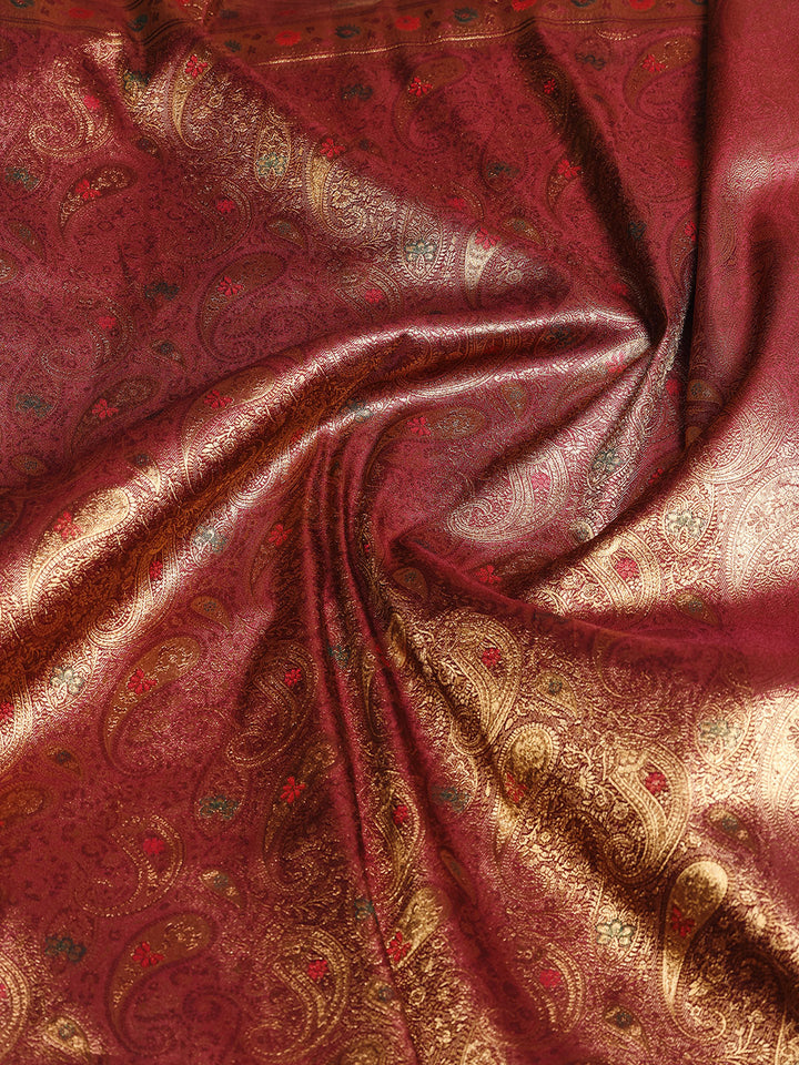 Paisley Woven Design Art Silk Saree