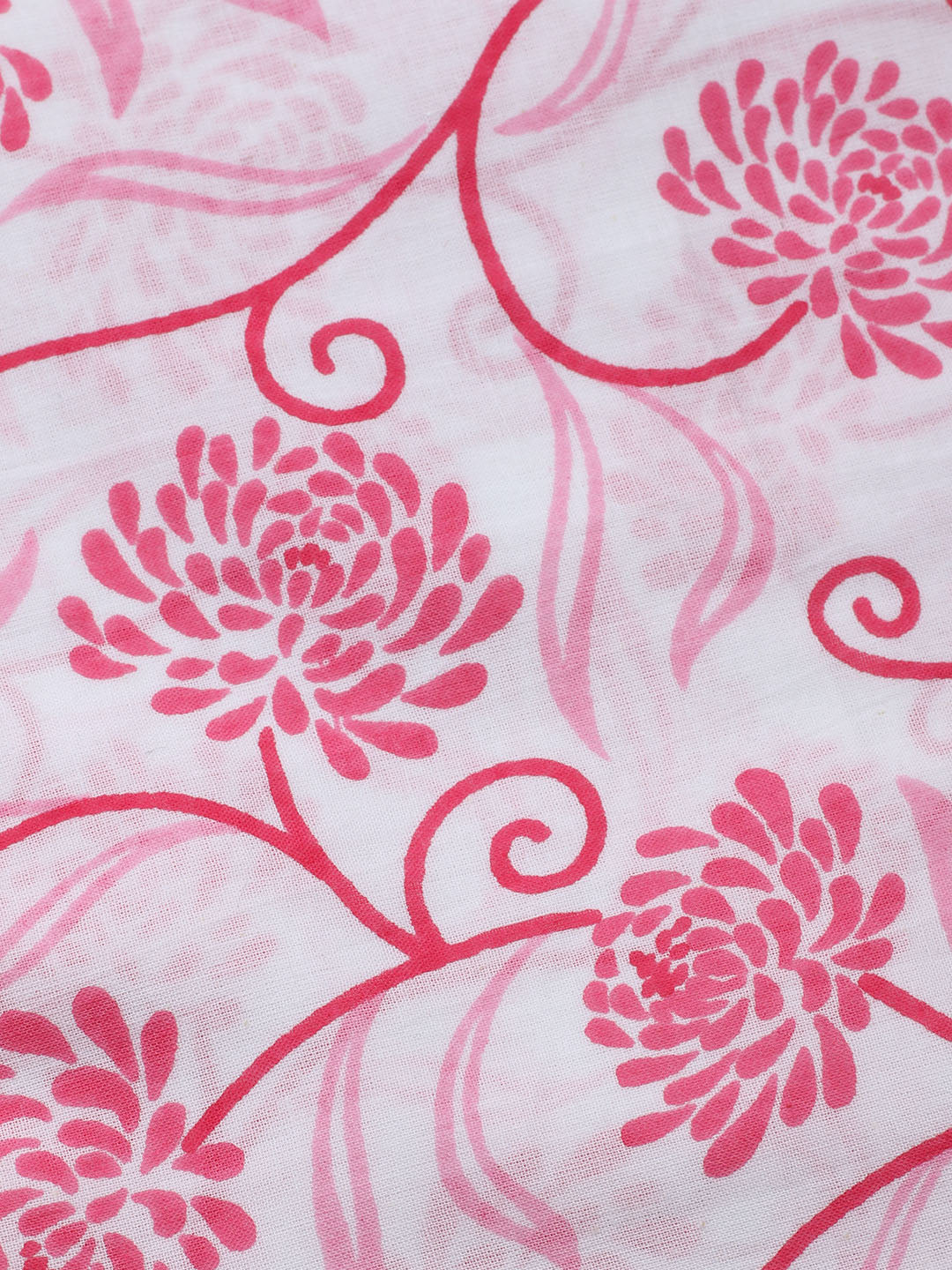 Printed Cotton Blend Unstitched Suit With Dupatta