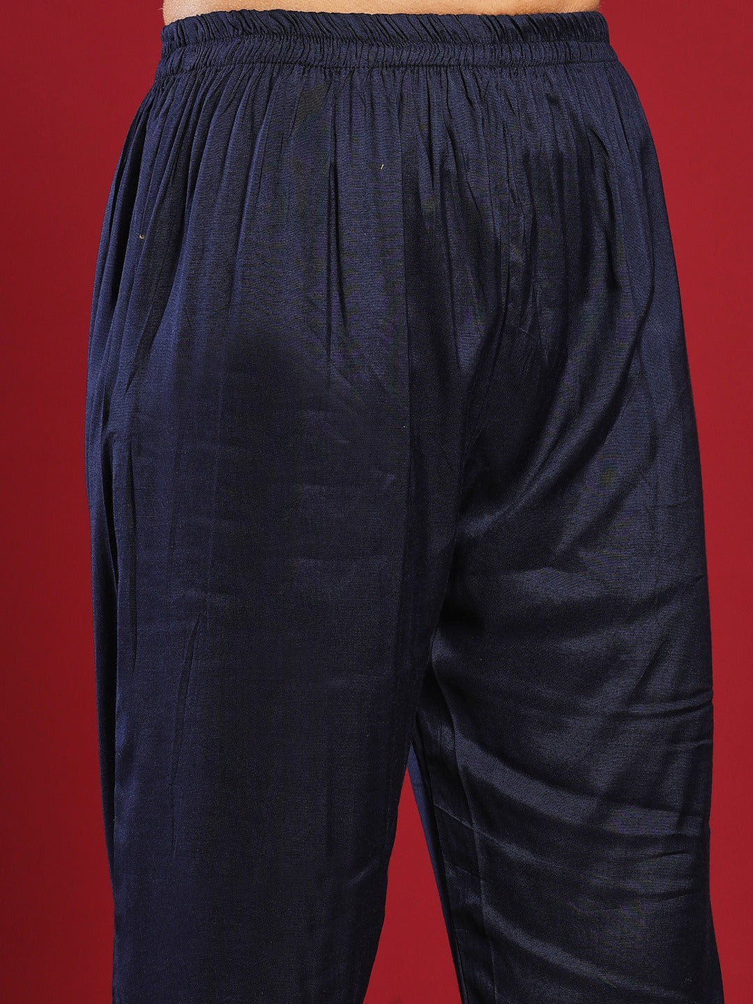 Embroidered Cotton Kurta With Pant &amp; Dupatta