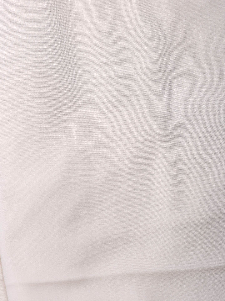 Printed Linen Blend Unstitched Suit With Pant &amp; Dupatta