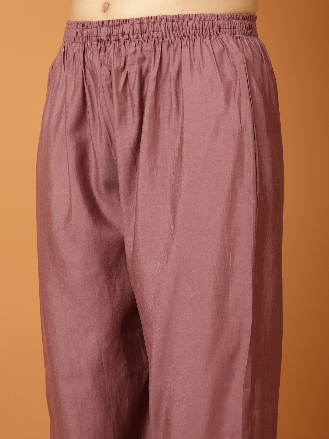 Printed Cotton Blend Kurta With Pants