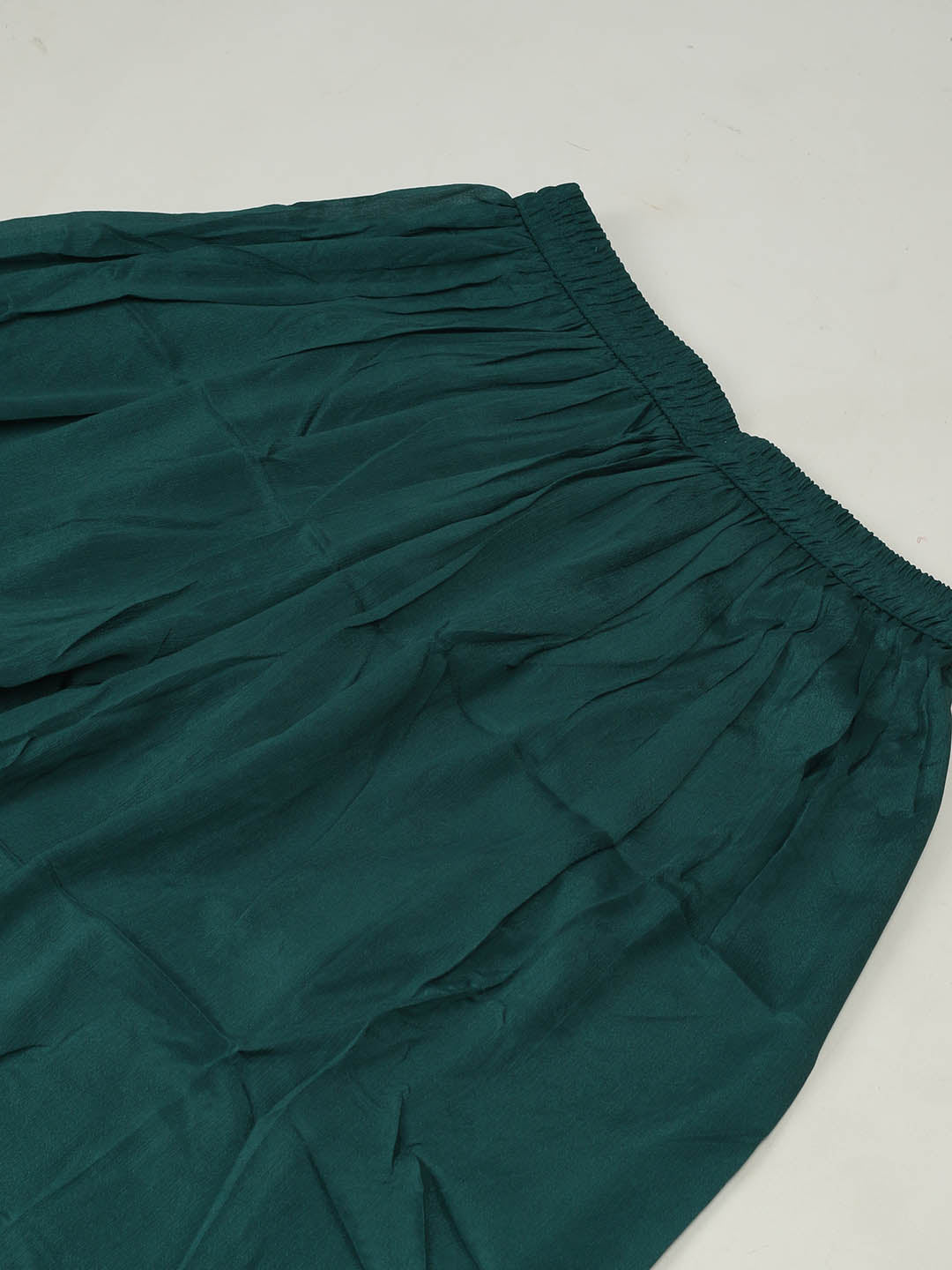 Embroidered Chinon Unstitched Suit With Pant &amp; Dupatta