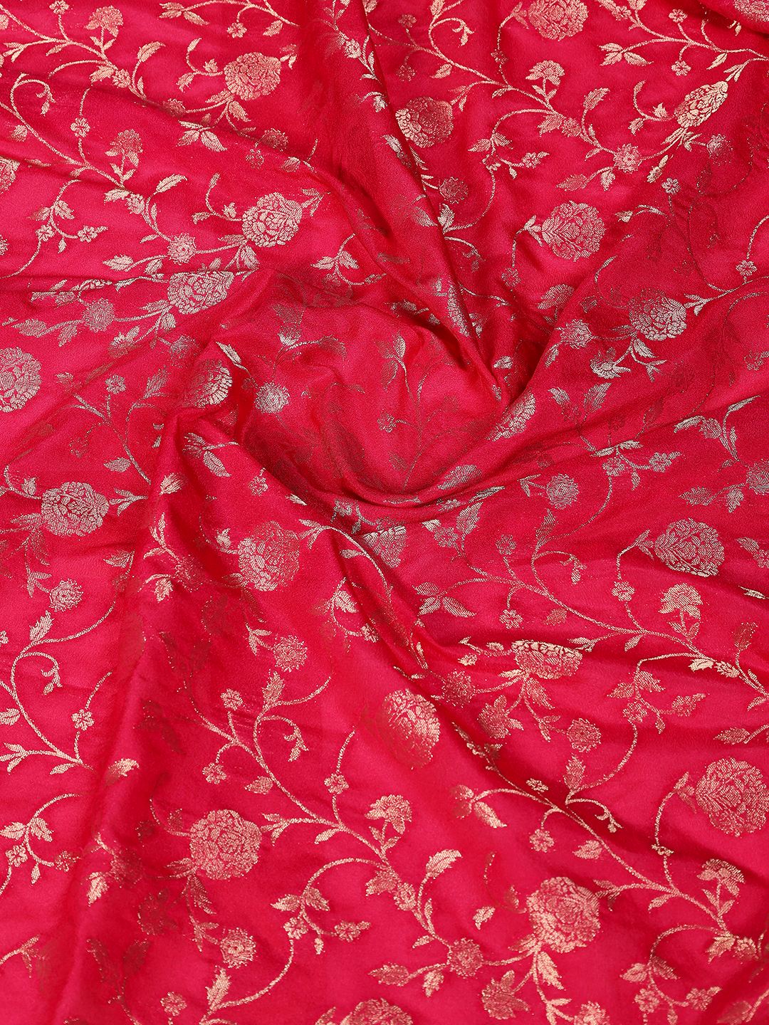 Plain Crepe Saree