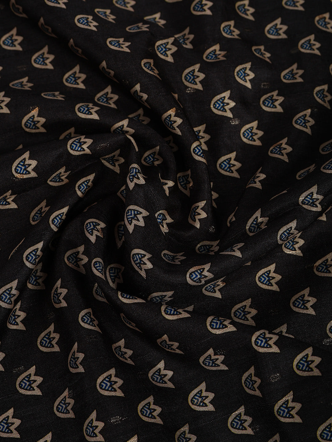 Printed Tussar Silk Saree