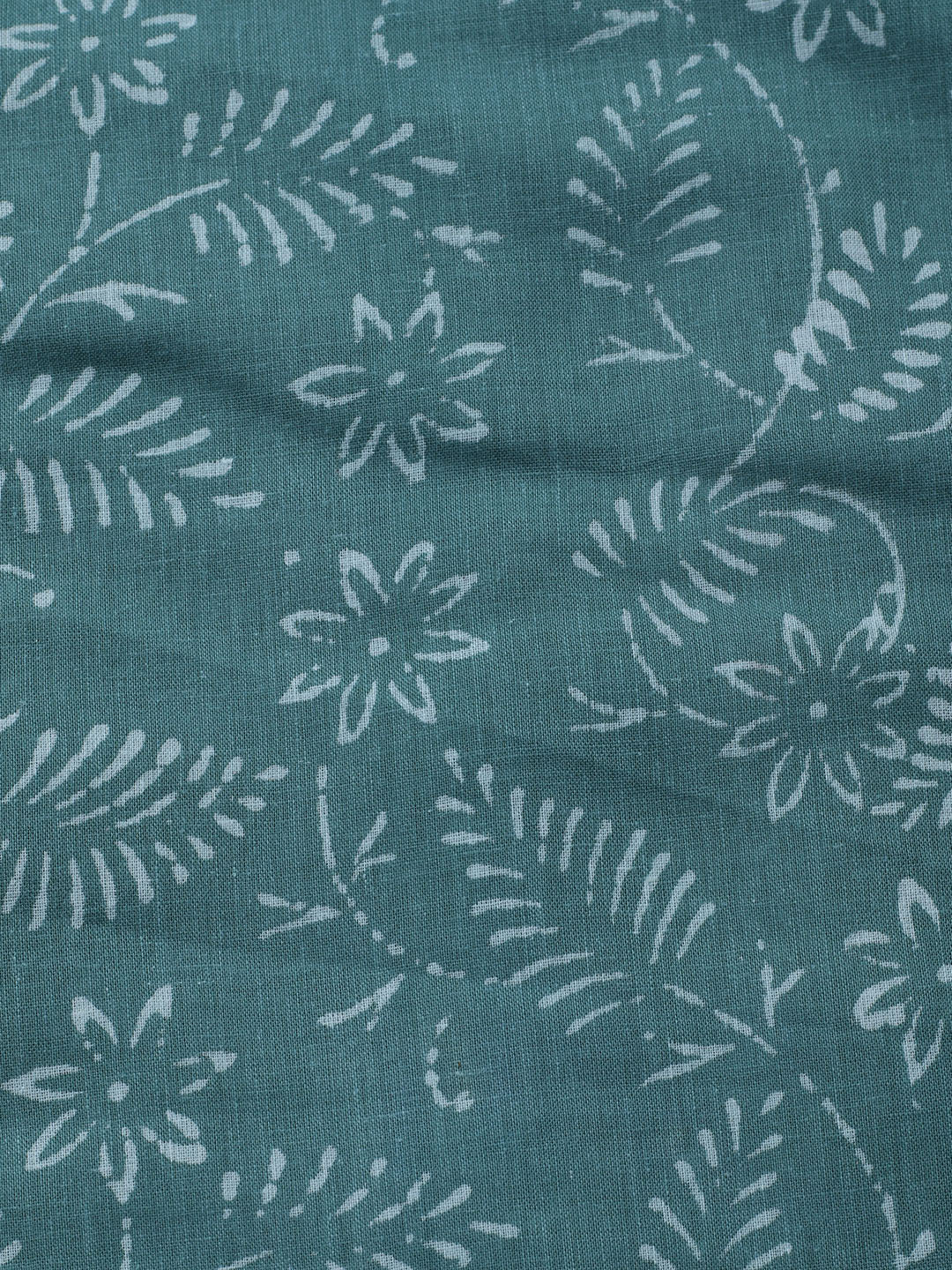 Printed Cotton Blend Unstitched Kurta With Pant &amp; Dupatta