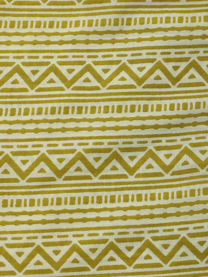 Printed Cotton Blend Unstitched Suit With Pant &amp; Dupatta