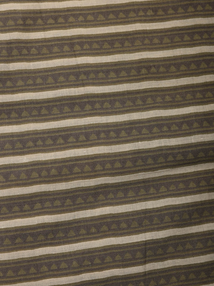 Printed Cotton Blend Unstitched Suit With Pant &amp; Dupatta