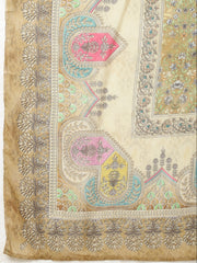 Printed Muslin Unstitched Suit Piece With Dupatta