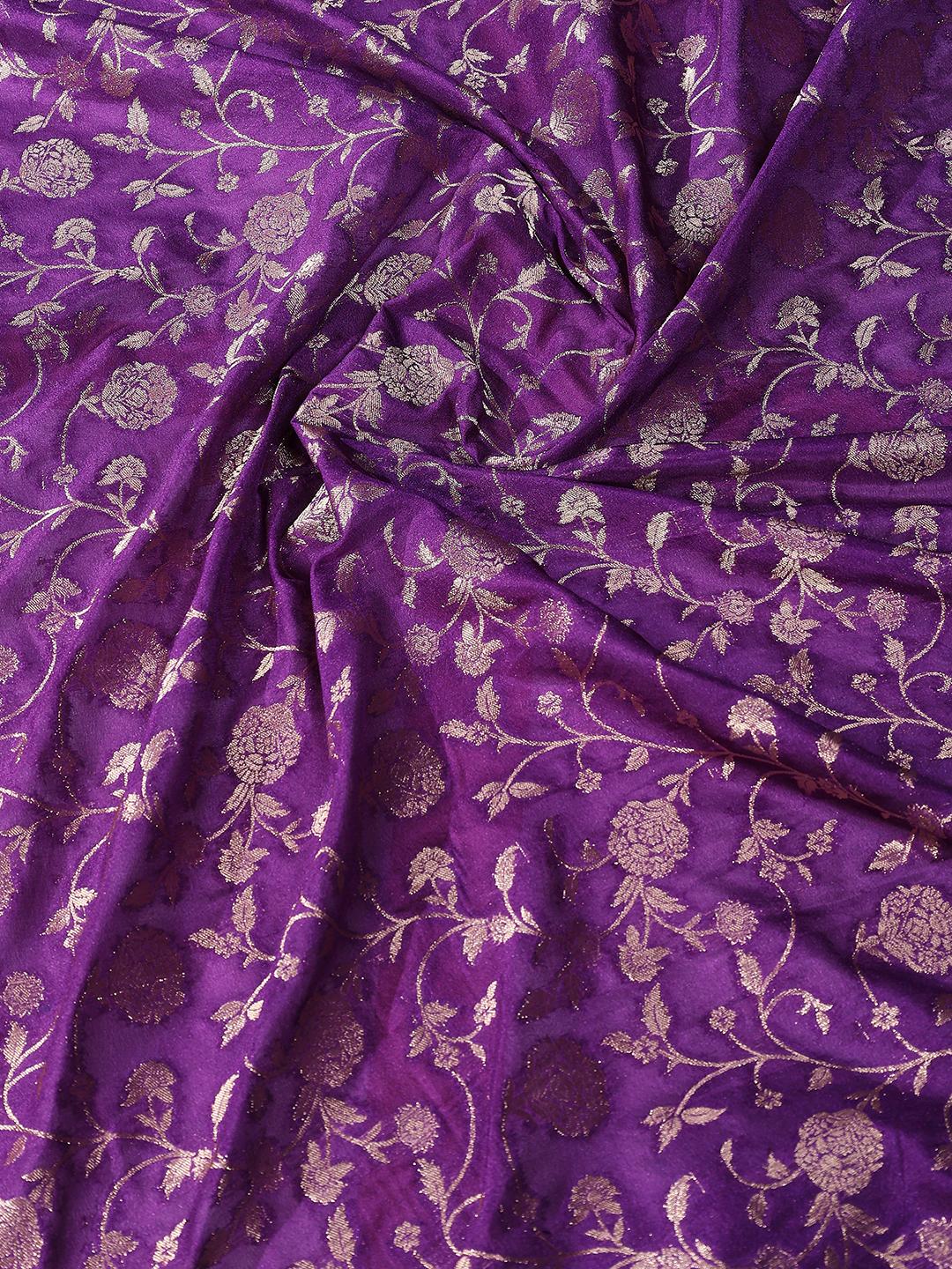Plain Crepe Saree