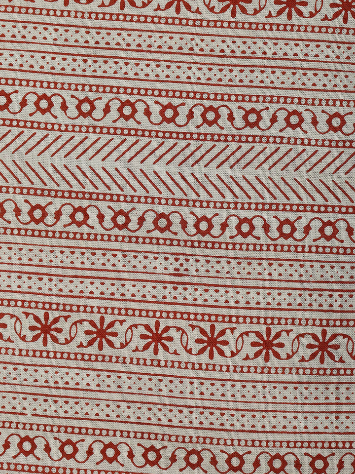 Printed Cotton Blend Unstitched Suit With Dupatta