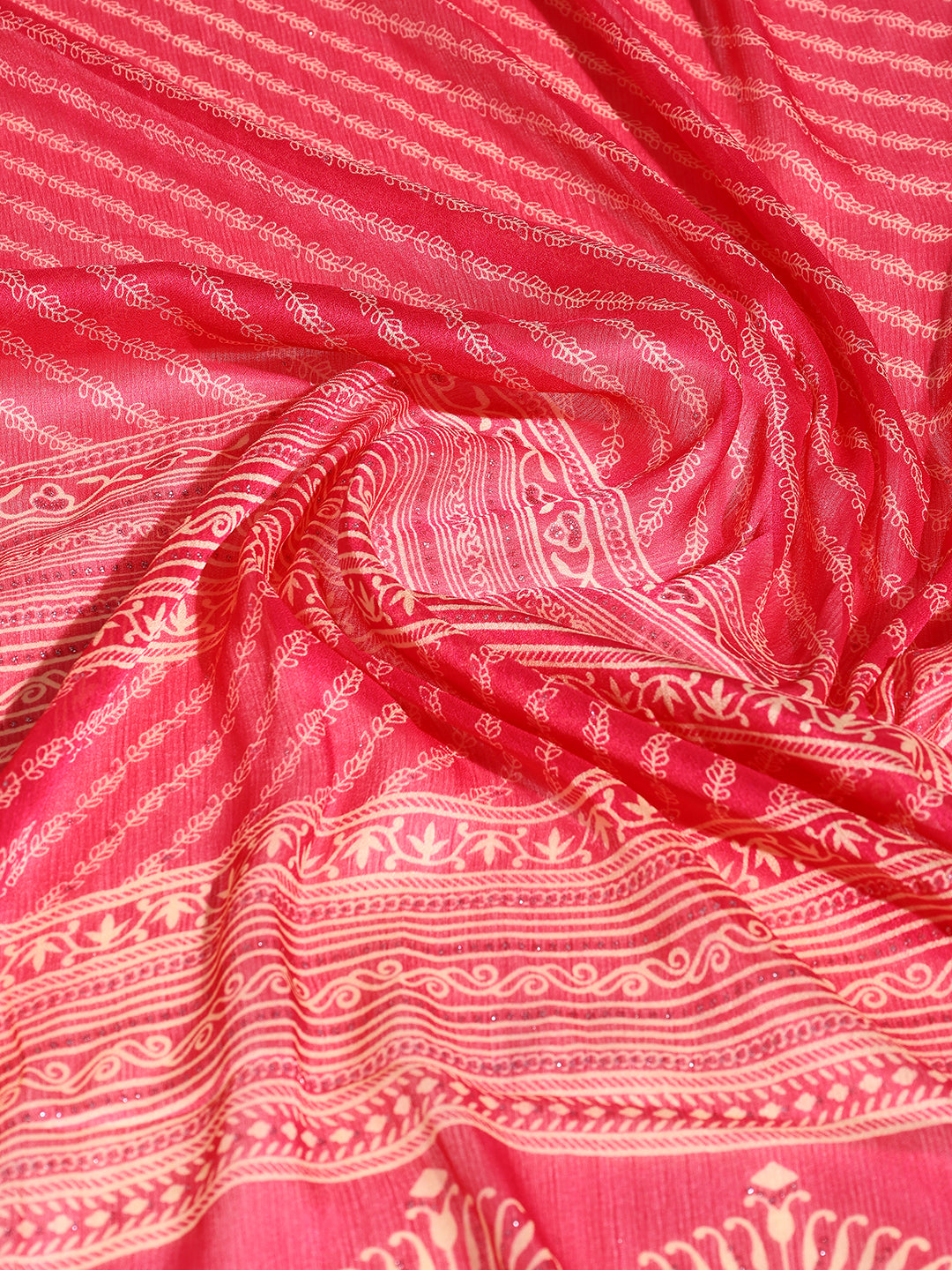 Floral Printed Georgette Saree