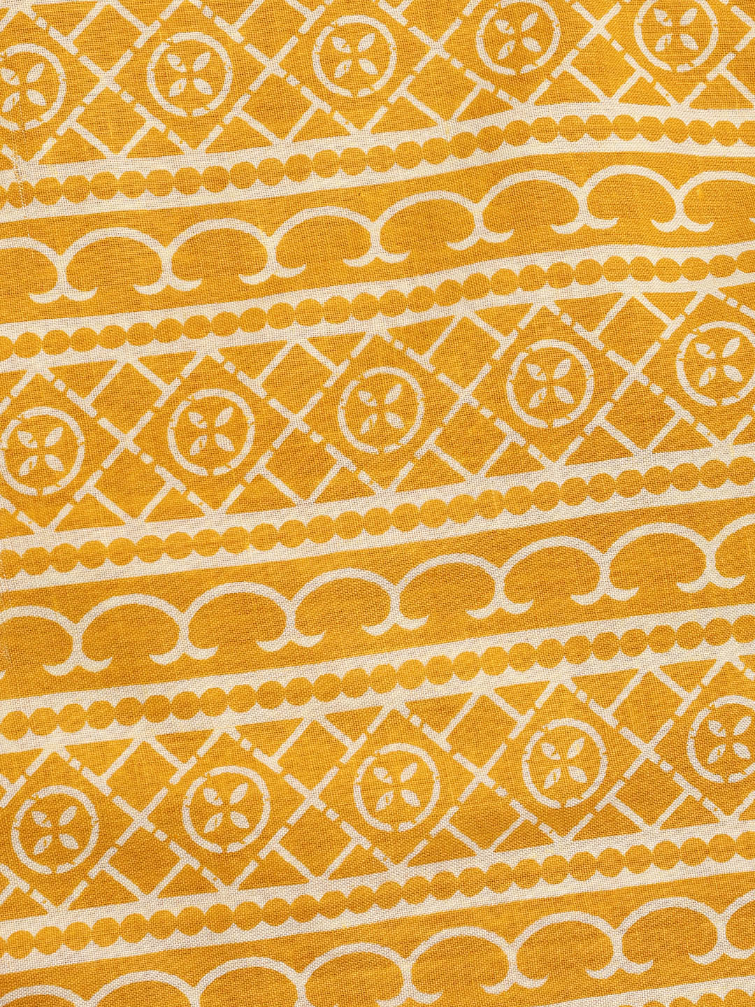 Printed Cotton Blend Unstitched Suit With Dupatta