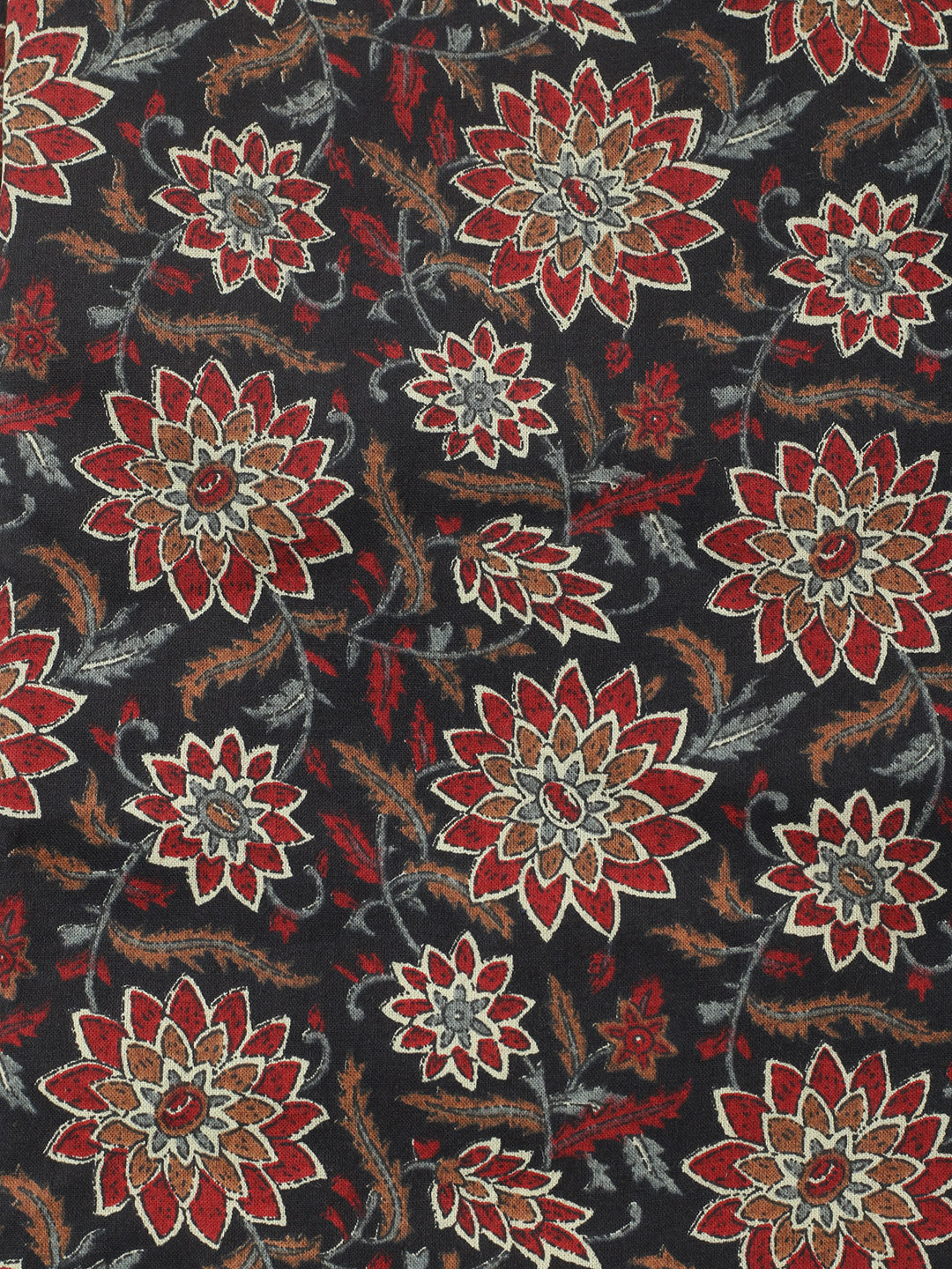 Embroidered Cotton Blend Unstitched Suit With Pant &amp; Dupatta