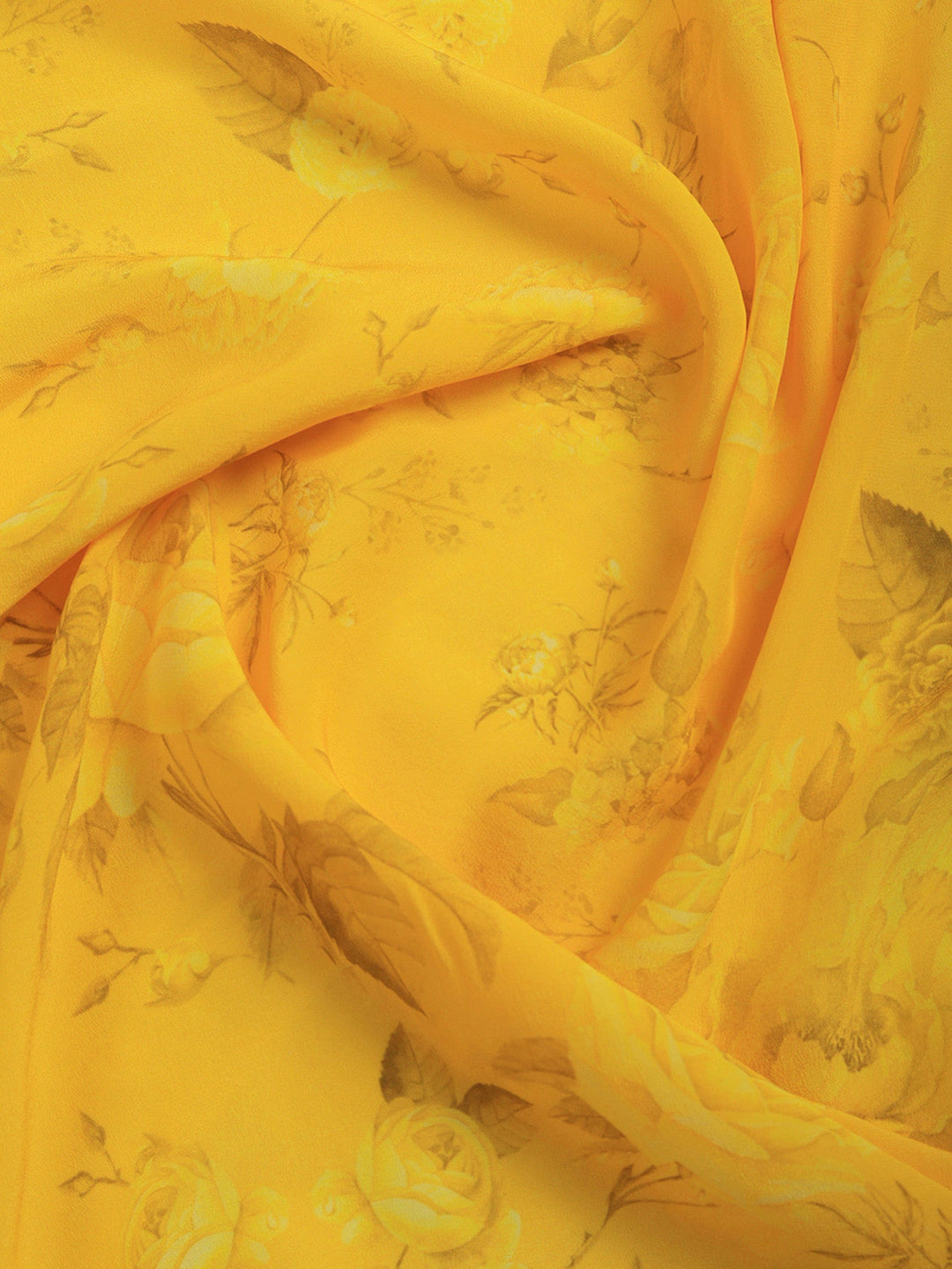 Digital Print Chiffon Saree