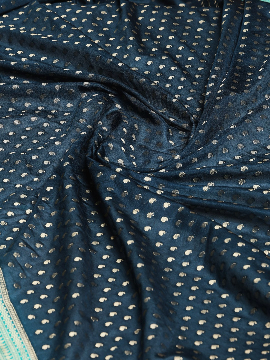 Plain Crepe Saree