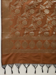 Woven Chanderi Unstitched Suit Piece With Dupatta