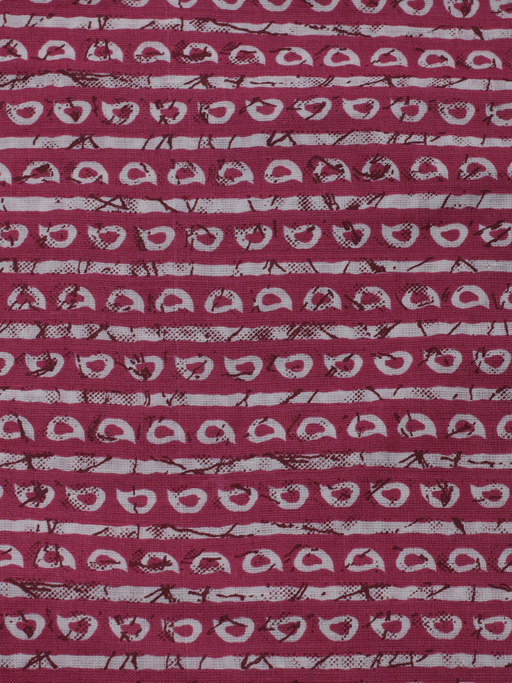 Printed Cotton Blend Unstitched Suit With Dupatta