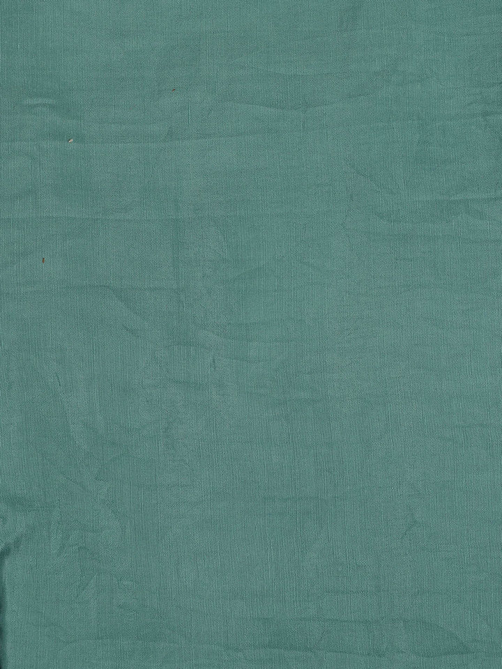 Neck Embroidered Organza Unstitched Suit With Dupatta